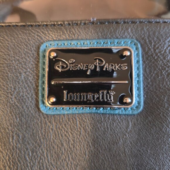 Disney Loungefly BlkTeal Jack Skellington & Sally Crossbody Bag - Picture 6 of 8